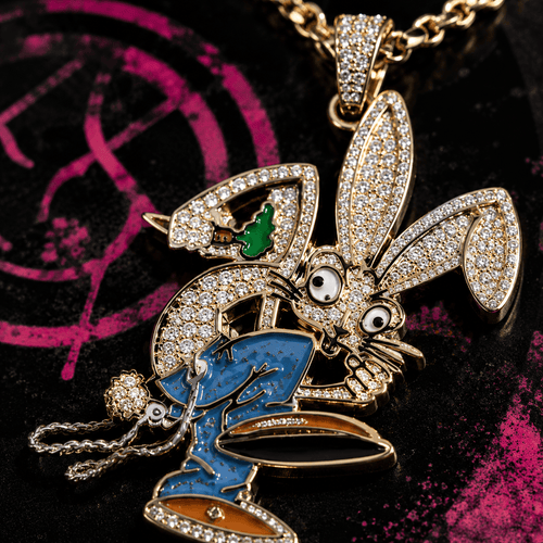 BLIK Solid Gold Chain with Diamond Pendant TTTT