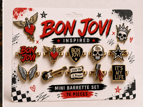BJV Elegant Gold Mini Barrettes for Women TMH