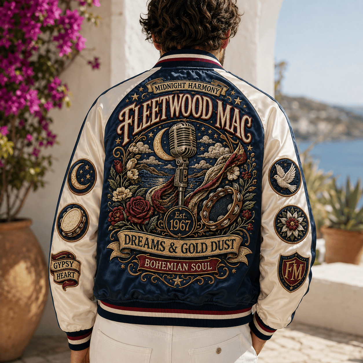 PREMIUM FLM SATIN BASEBALL JACKET NTNA